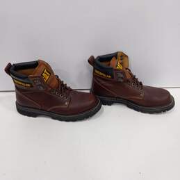 CAT Caterpillar Inc Men's 60518 Brown Leather Steel Toe Work Boots Size 9M alternative image