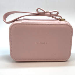 Womens Pink Travel Portable Zipper Storage Mini Jewelry Box 190.3g