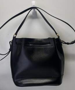 Lauren Ralph Lauren Leather Crawley Drawstring Bucket Bag Black alternative image