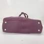 Coach Taylor Burgundy Purple Leather Alexis Carryall Handbag image number 4
