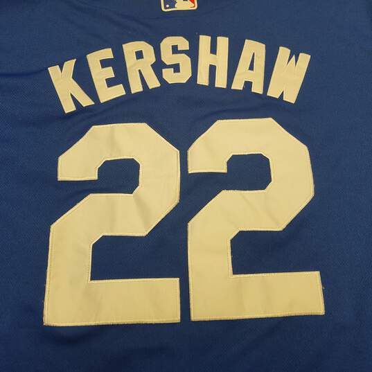 Majestic L.A. Dodgers Kershaw #22 Blue Jersey Sz. 2XL image number 5