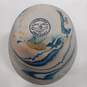 Native American Indian River Nemadji Handmade Pottery Painted Swirl 10" Vase image number 8