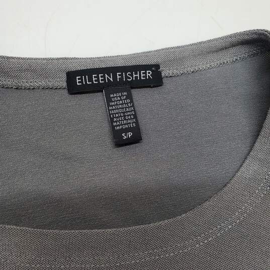 Eileen Fisher Side Zip Short Sleeve Pullover Dress Women's Size S image number 3