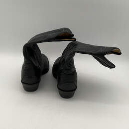 Mens TLX XT4008 Black Leather Pull-On Mid Calf Cowboy Western Boots Sz 9.5 alternative image