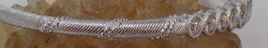 Judith Ripka 925 Sterling Silver CZ Cuff Bracelet 13.4g image number 5