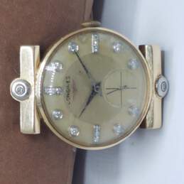 Very Rare Longines 22L 14k Gold W/Diamonds 17 Jewels Vintage Manual Wind Watch 19.5g alternative image