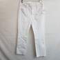 Good American white high rise straight leg stretch jeans women's 10 image number 1