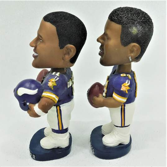 (2) Daunte Culpepper Randy Moss Bobble Dobbles Heads Up Pacific Card Bobbleheads image number 2
