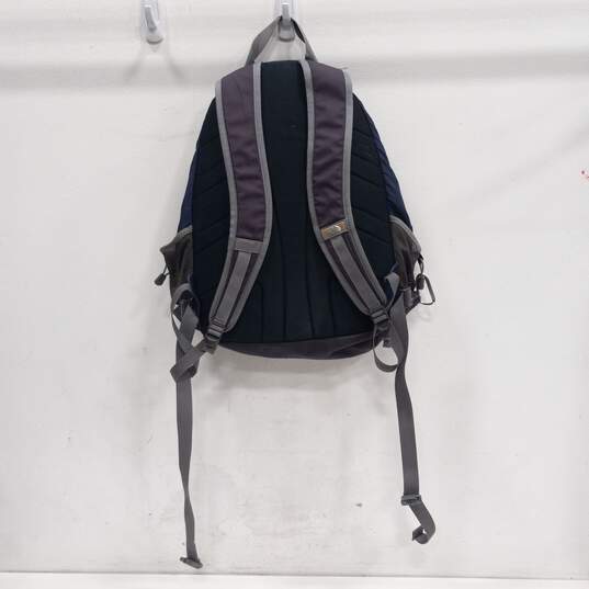 The North Face Blue and Black Backpack image number 2