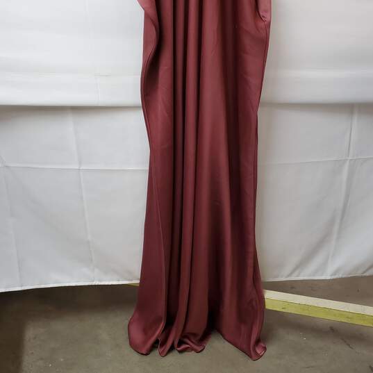 BHLDN Anthropologie Leia Flutter Sleeve Satin A-Line Gown Maxi Dress 24W image number 4