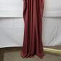 BHLDN Anthropologie Leia Flutter Sleeve Satin A-Line Gown Maxi Dress 24W image number 4