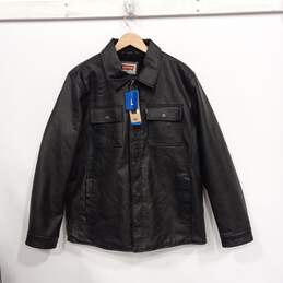 Levis Black Leather Jacket Men's Size L