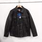 Levis Black Leather Jacket Men's Size L image number 1