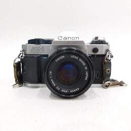 Canon AE-1 Program 35mm Film Camera w/ 3 Lens, Lens Converter, Flash & Bag alternative image