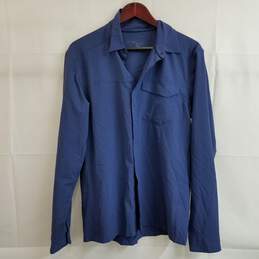Arc'teryx blue button up tech shirt men's M