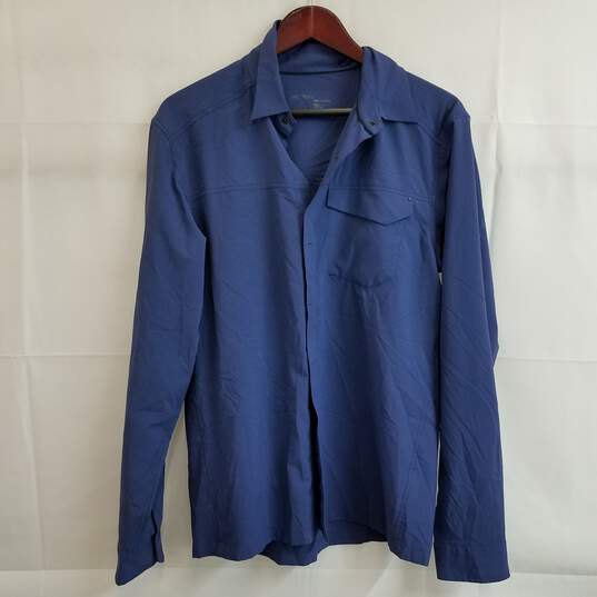 Arc'teryx blue button up tech shirt men's M image number 1