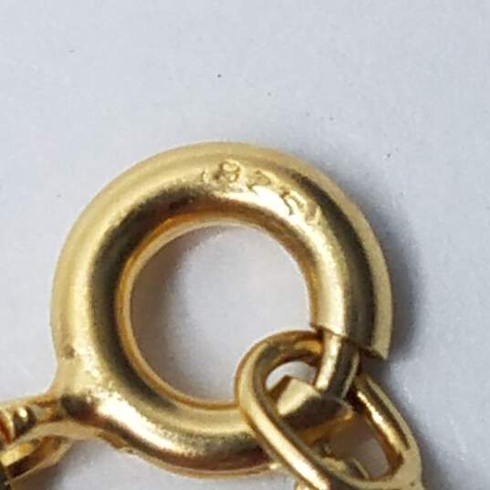 Ross Simons Gold Over Sterling Silver Garnet Cross Pendant 17 1/2" Necklace 3.4g image number 5