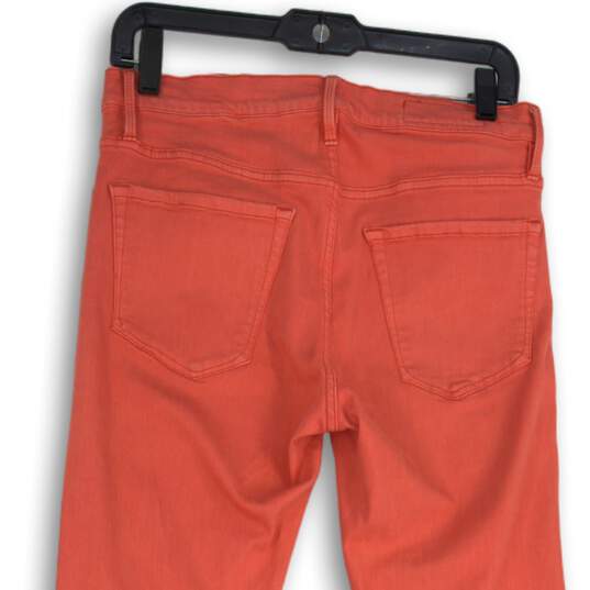 Armani Exchange Womens Pink Denim 5-Pocket Design Skinny Leg Jeans Size 32 image number 4