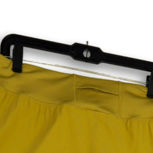 NWT Womens Gold Blue Regular Fit Elastic Waist Activewear Short Size XXL image number 4