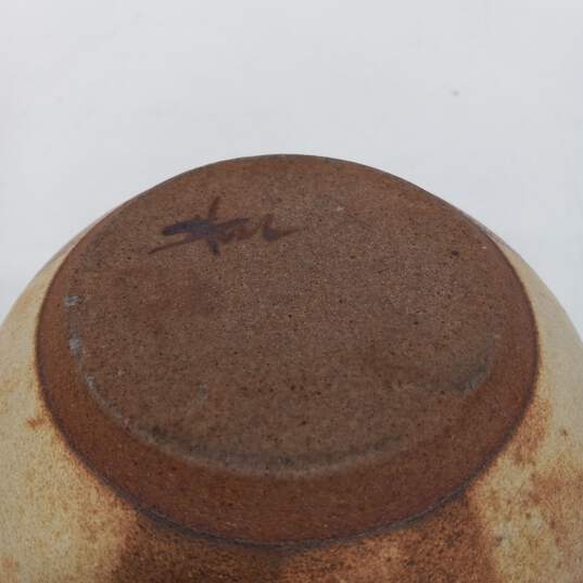 Brown Earthenware Teapot w/ Lid image number 5