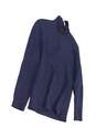Mens Blue Long Sleeve Mock Neck Casual Pullover Sweater Size Small image number 1