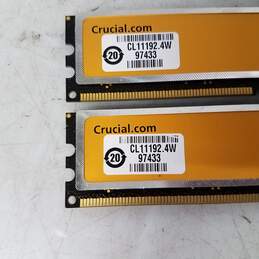 Crucial Ballistix 2GB (2 x 1GB) DDR2-800 PC2 6400 desktop PC RAM Memory BL12864AA1065.8FE5 - Untested alternative image