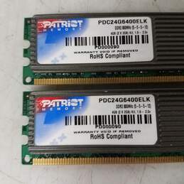 Patriot 4GB (2x2GB) PC2-6400 DDR2 800 RAM Kit (PDC24G6400ELK) - Untested alternative image