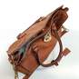 Michael Michael Kors Brown Leather Hamilton Tote Bag image number 5