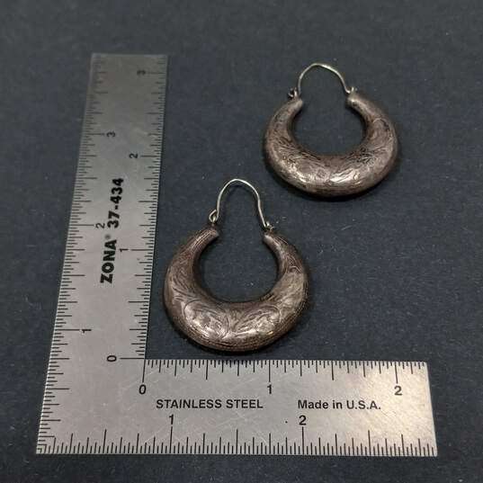Bundle Of 3 Sterling Silver Dangle Earrings image number 5