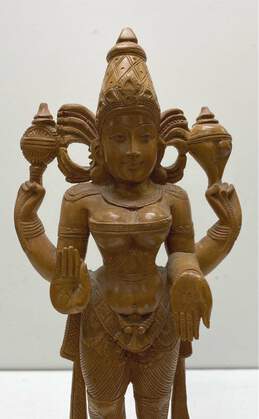 Sandal Wood Hand Crafted Deity 15 inch Tall Hindu Goddess Statue alternative image