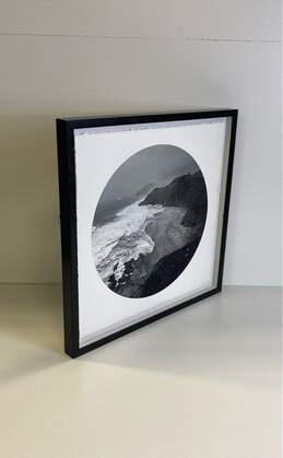 Ocean Cliffs with Circular Crop Photography by Marmont Signed. Framed alternative image