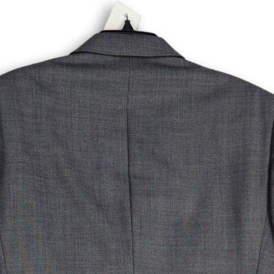 Mens Gray Single Breasted Long Sleeve Notch Lapel 2 Button Blazer Size XL image number 4