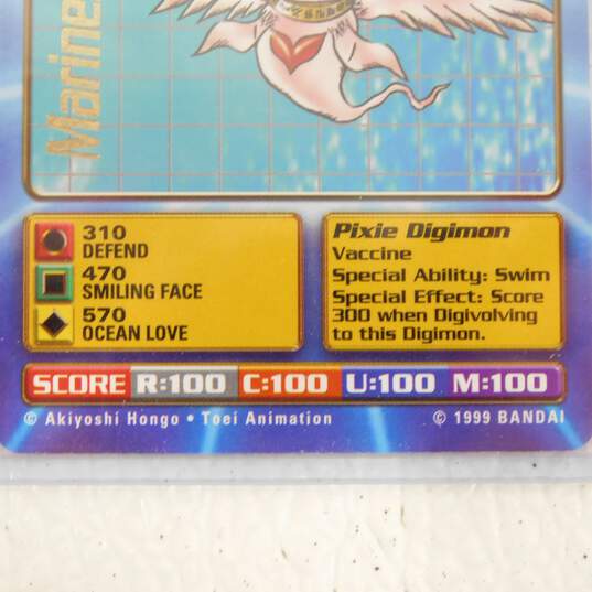 Digimon TCG MarieAngemon Gold Text Rare 1999 Bandai Card NM image number 3