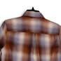NWT Womens Multicolor Plaid Rusted Honey Long Sleeve Button-Up Shirt Size M image number 4