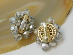 Vintage Vendome Crystal Gold Tone Clip On Earrings 20.0g alternative image