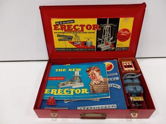 Vintage Erector No. 6 1/2 All Electric Construction Toy Set IOB image number 2