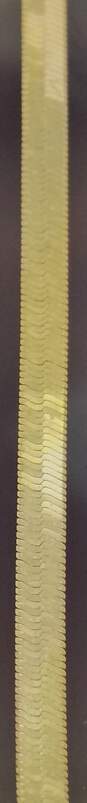 14K Yellow Gold Herringbone Chain Necklace 4.4g image number 5