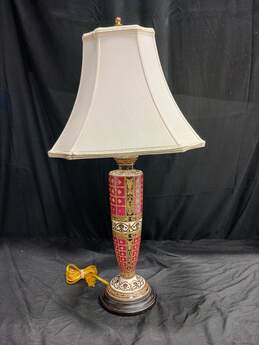 Vintage Oriental Accent Porcelain Lamp