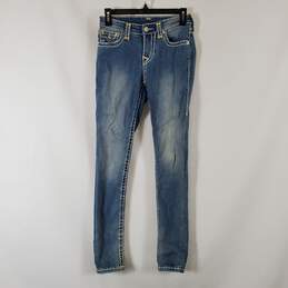 True Religion Women's Blue Skinny Jeans SZ 26