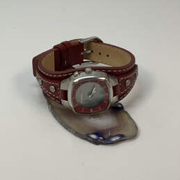 Designer Fossil Silver-Tone Adjustable Strap Square Dial Analog Wristwatch alternative image