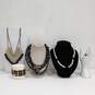 Bundle of Assorted Black, White, and Gold Fashion Jewelry image number 1