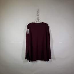 Womens Regular Fit Long Sleeve Round Neck Pullover T-Shirt Size XXL alternative image