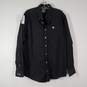 Mens Regular Fit Collared Long Sleeve Chest Pocket Button-Up Shirt Size Small image number 1