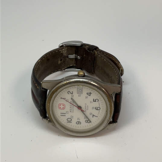 Designer Swiss Army Wenger SAK Design Stainless Steel Analog Wristwatch image number 2