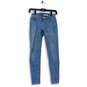 Womens Blue 710 Light Wash Pockets Denim Super Skinny Jeans Size 24 image number 1