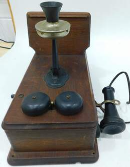 Antique Kellogg Wall Crank Dual Bell Wall Phone