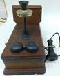 Antique Kellogg Wall Crank Dual Bell Wall Phone image number 1