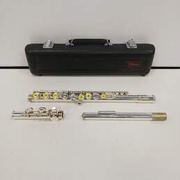 Artley Silver Tone Flute w/Black Yamaha Hard Case