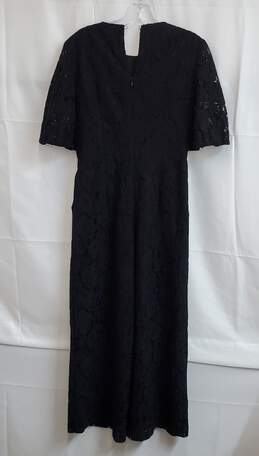 Donna Morgan Women's Jumpsuit Black Size 0 Cropped Floral Lace alternative image