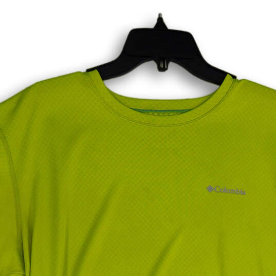 Mens Green Crew Neck Short Sleeve Activewear Pullover T-Shirt Size L/G image number 1